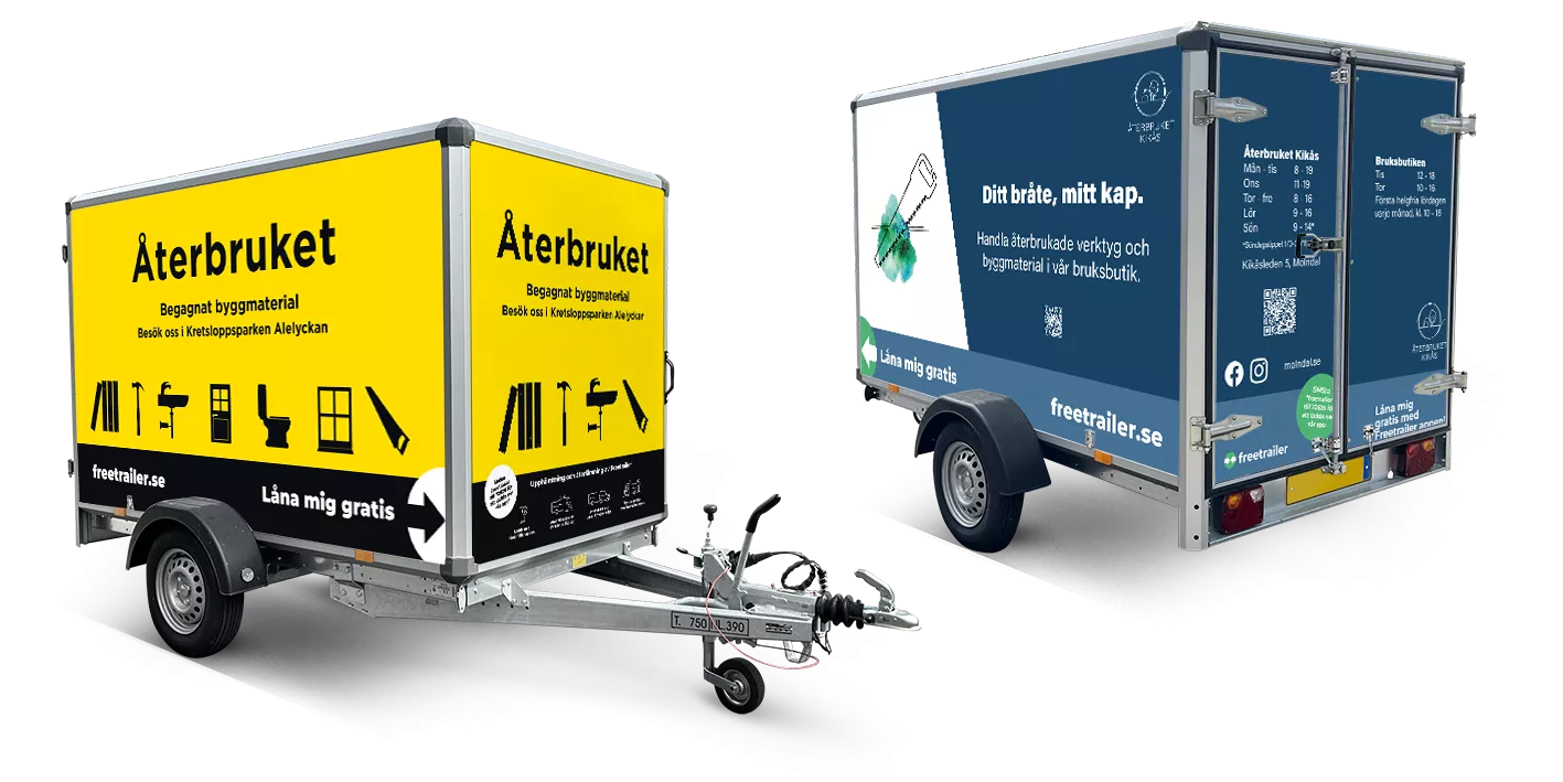 Hyr släp hos Återbruket