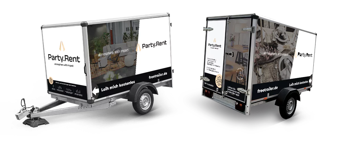 Anhänger mieten bei Party Rent