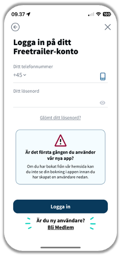 Logga in Partner APP SE Logga in Partner APP SE