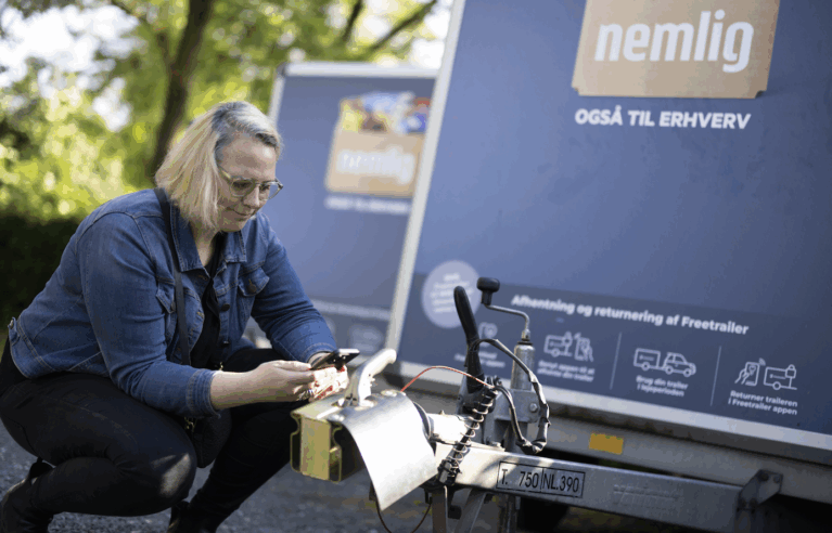 Hvordan får jeg låsen op? Freetrailer App