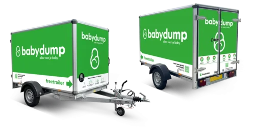 Huur een gratis aanhanger van Babydump