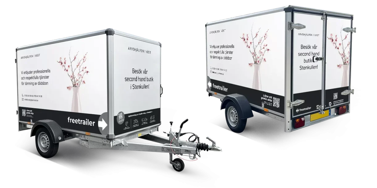 Hyr släp hos Arvshjälpen i Väst