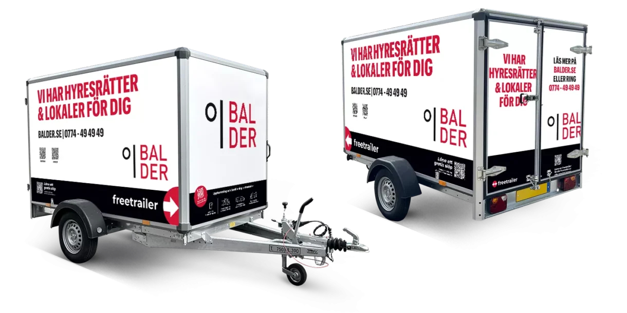 Hyr släp hos Balder