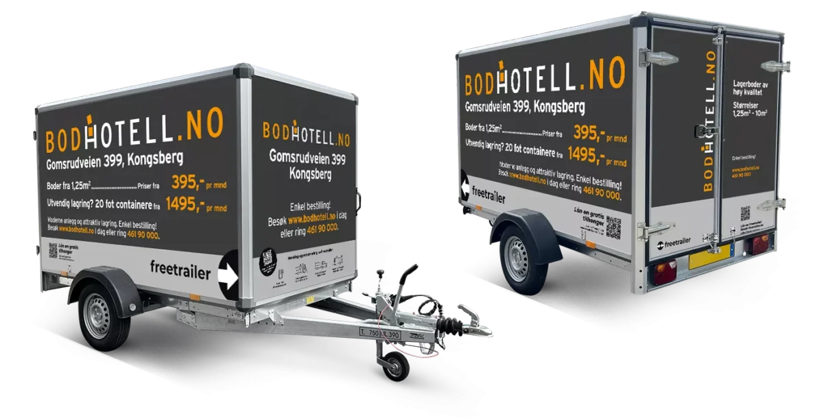 Lei tilhenger hos Bodhotell