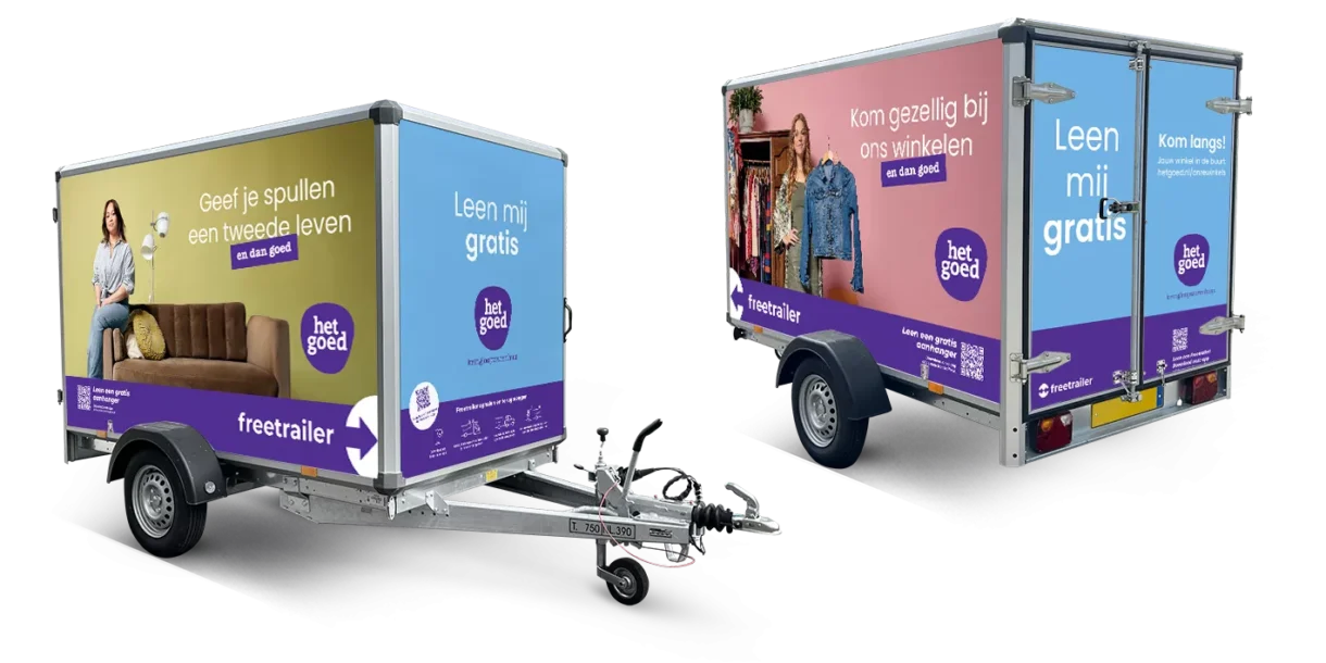 Huur een gratis aanhanger van Het Goed Kringloop