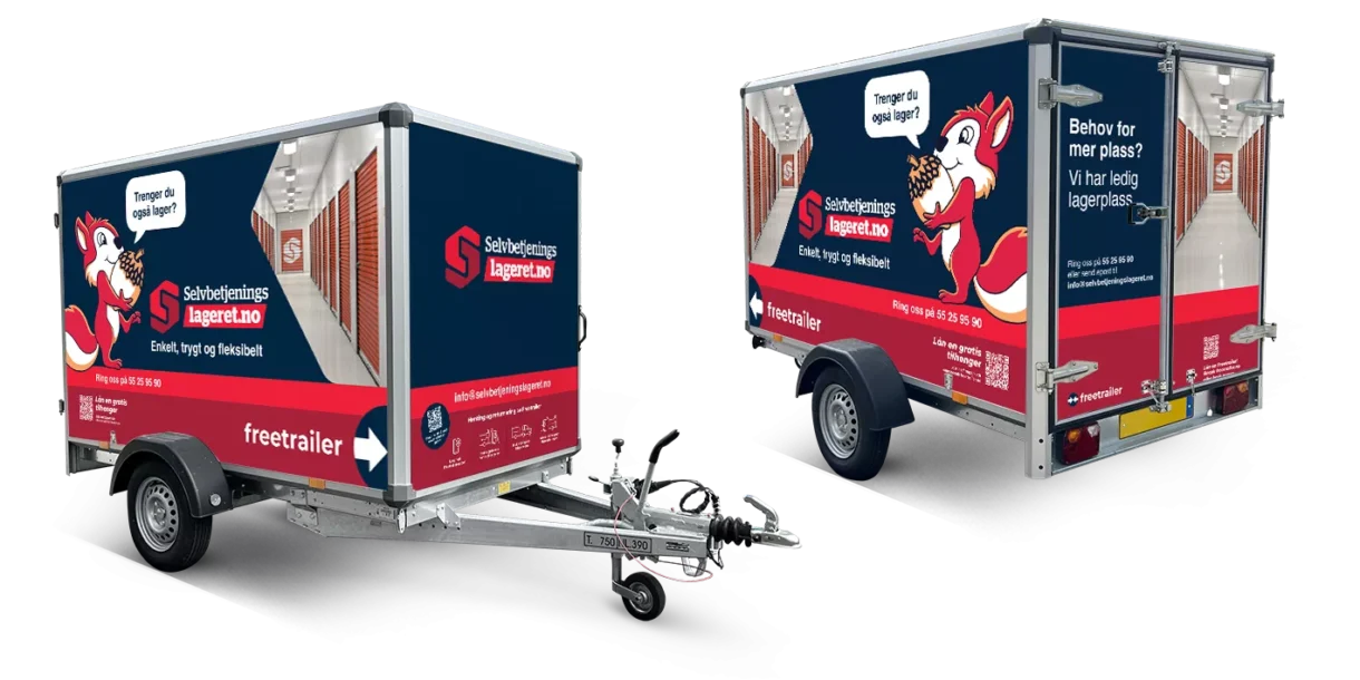 Lei henger hos Selvbetjeningslageret