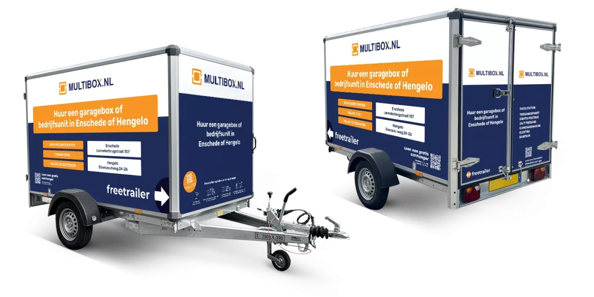 Huur een gratis aanhanger van Multibox