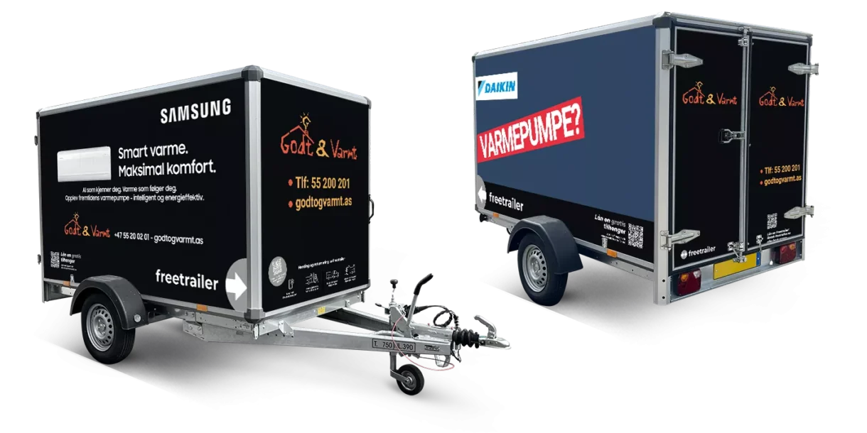 Lei tilhenger hos Godt & Varmt