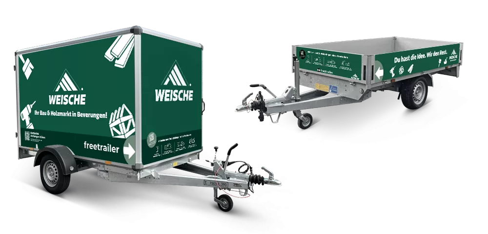 Geschlossener Anhänger mieten