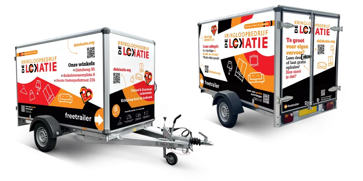 Huur een gratis aanhanger van De Lokatie Kringloopbedrijf