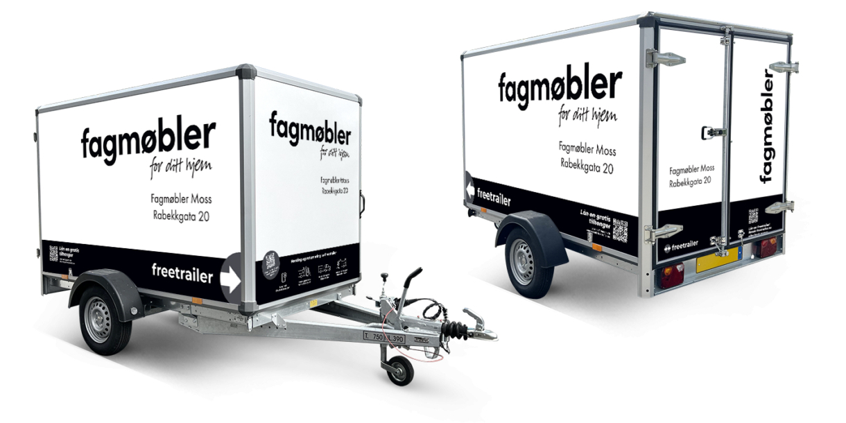 Lei tilhenger hos Fagmøbler