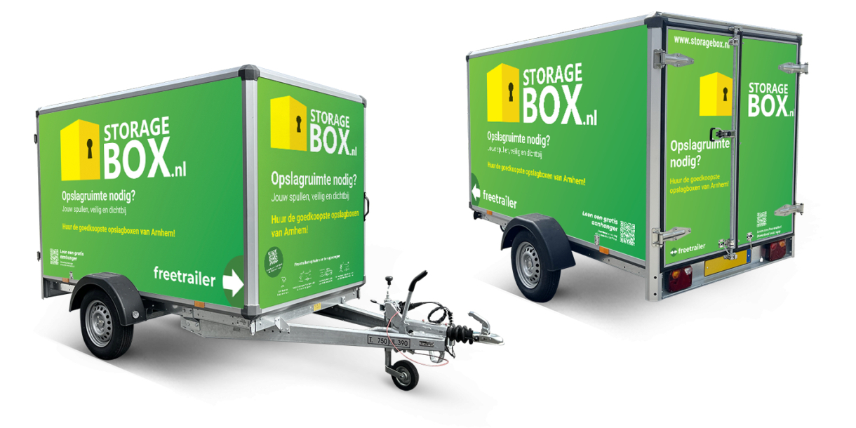Huur een gratis aanhanger van Storagebox