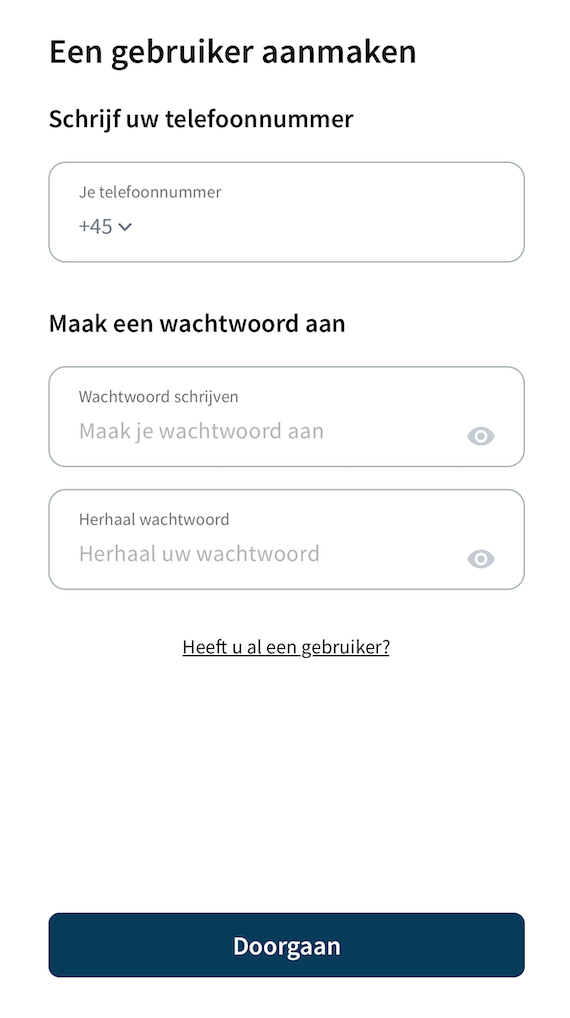 Aanmelden app